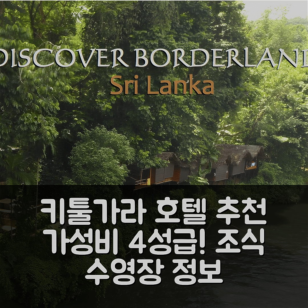 키툴가라 숙소 여행 호텔 추천 보더랜즈 | 가성비 좋은 4성급 조식과 수영장 정보 5가지