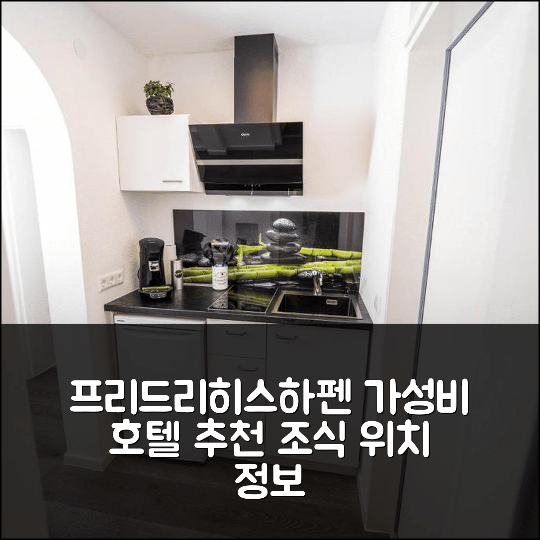 프리드리히스하펜 숙소 여행 호텔 추천 시티 아파트 FN L7 | 가성비 좋은 3가지 조식과 위치 정보 포함