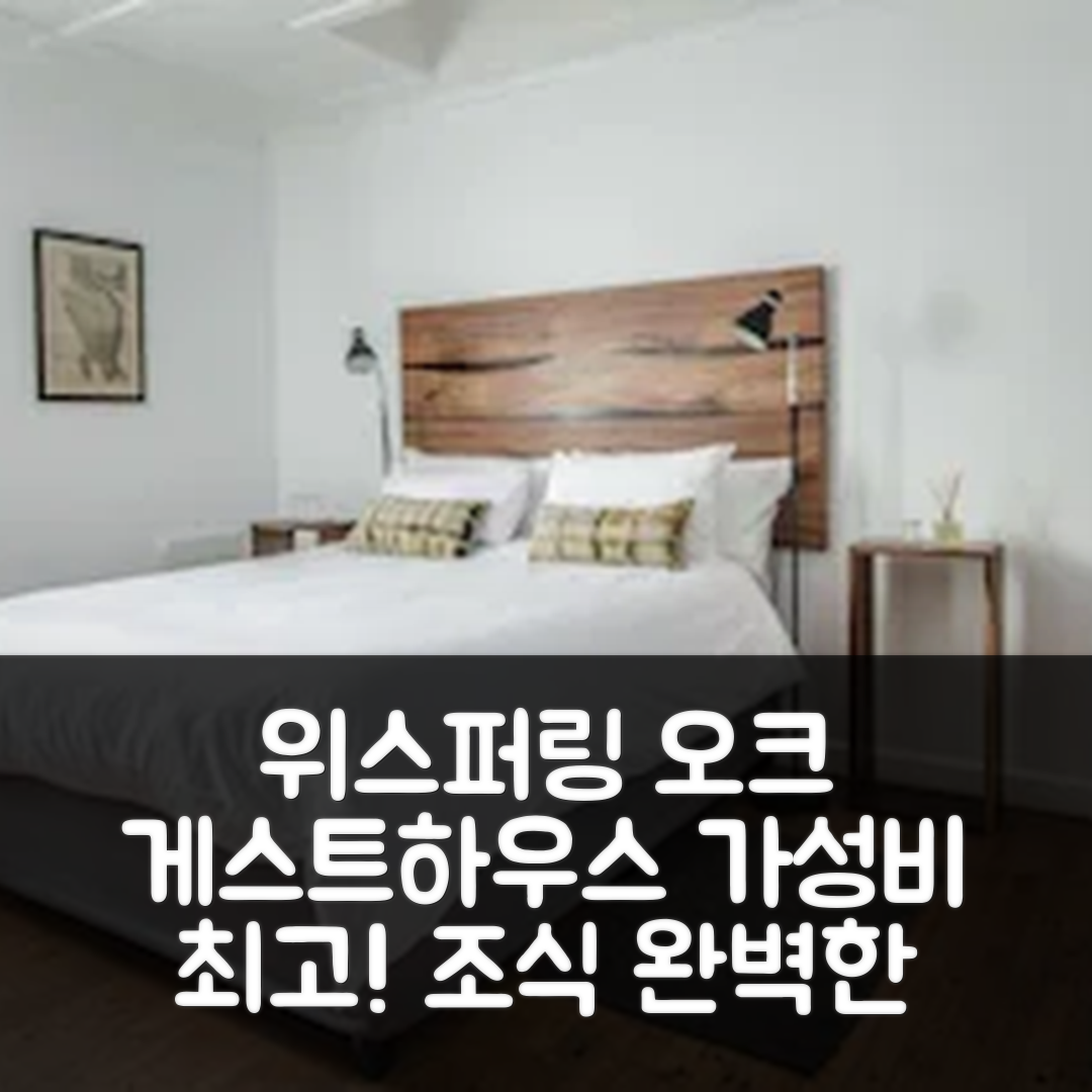 죄지 숙소 여행 호텔 추천 위스퍼링 오크 게스트하우스 | 가성비 뛰어난 조식과 위치 정보 5가지