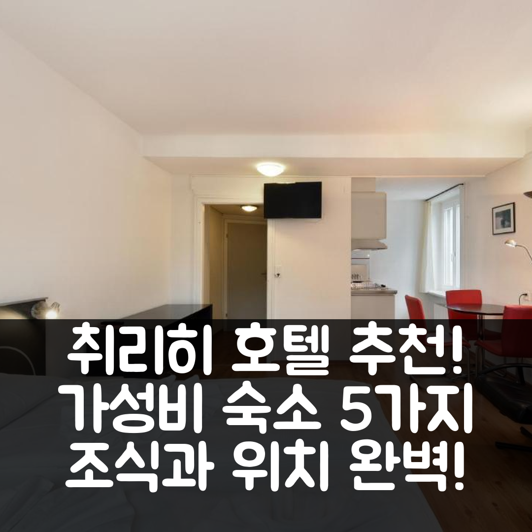 취리히 숙소 여행 호텔 추천 캘리포니아 하우스 | 가성비 뛰어난 조식과 위치의 5가지 장점