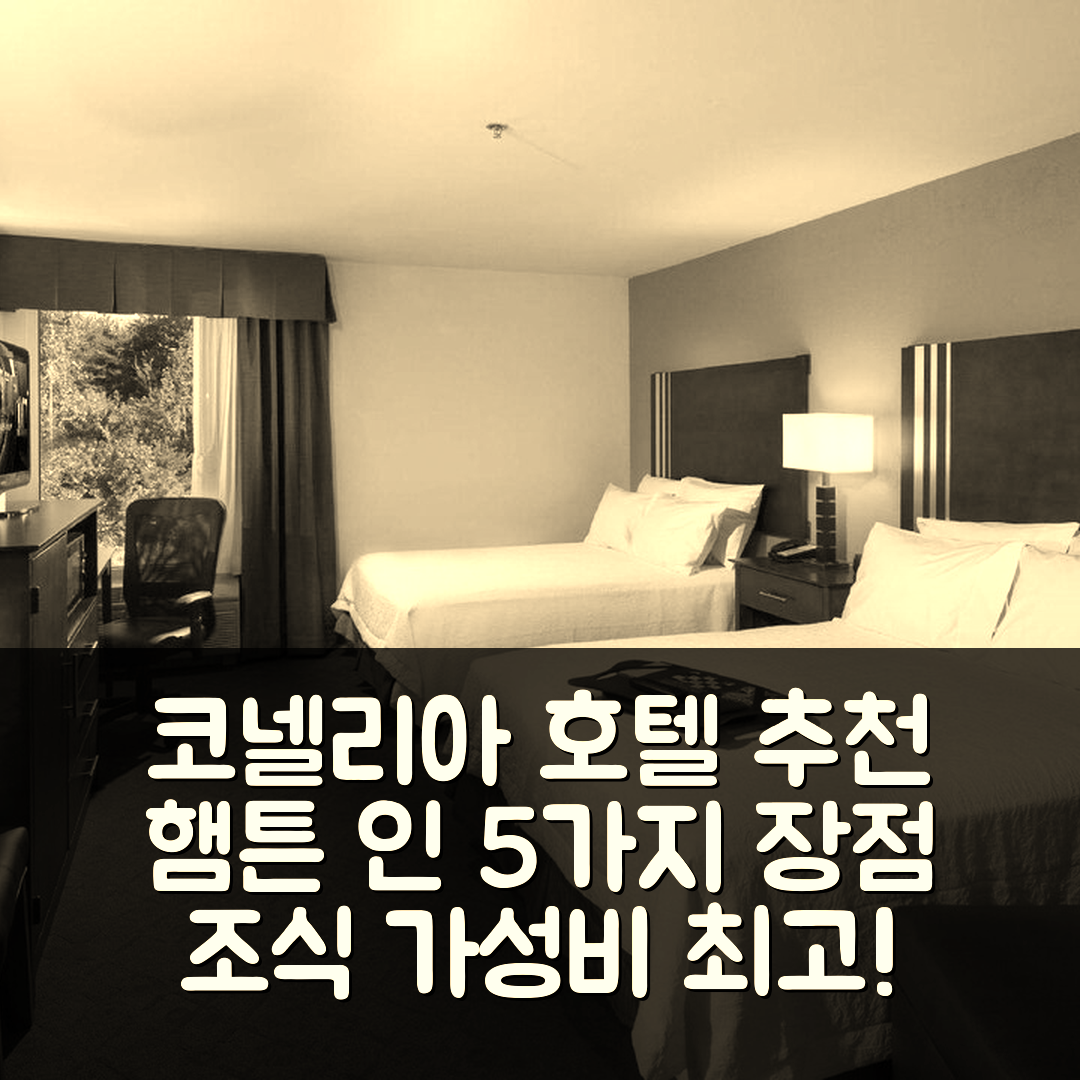 코넬리아 숙소 여행 호텔 추천 햄튼 인 코넬리아 | 조식과 가성비 좋은 5가지 이유와 예약 팁
