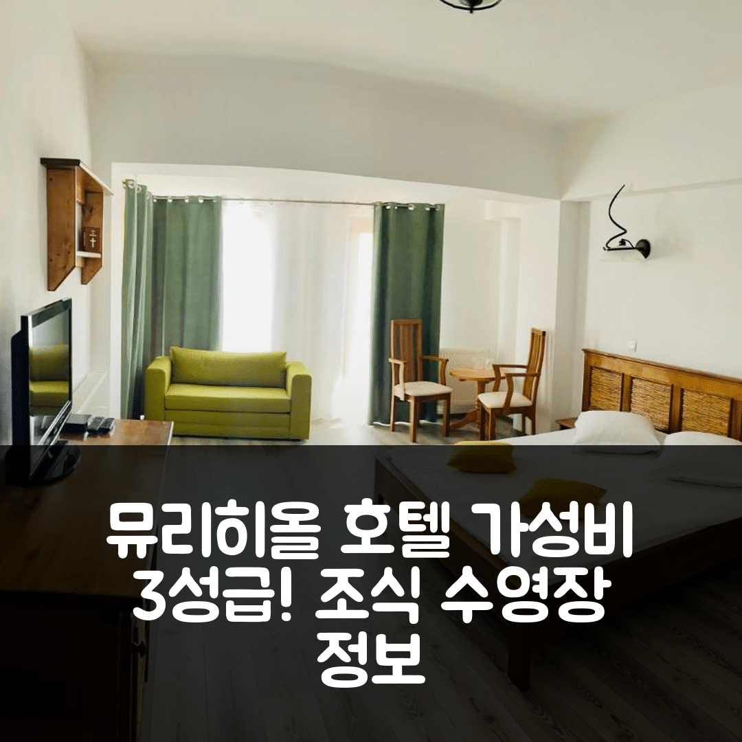 뮤리히올 숙소 여행 호텔 추천 펜시우네아 벨루가 | 가성비 뛰어난 3성급 조식과 수영장 정보 5가지