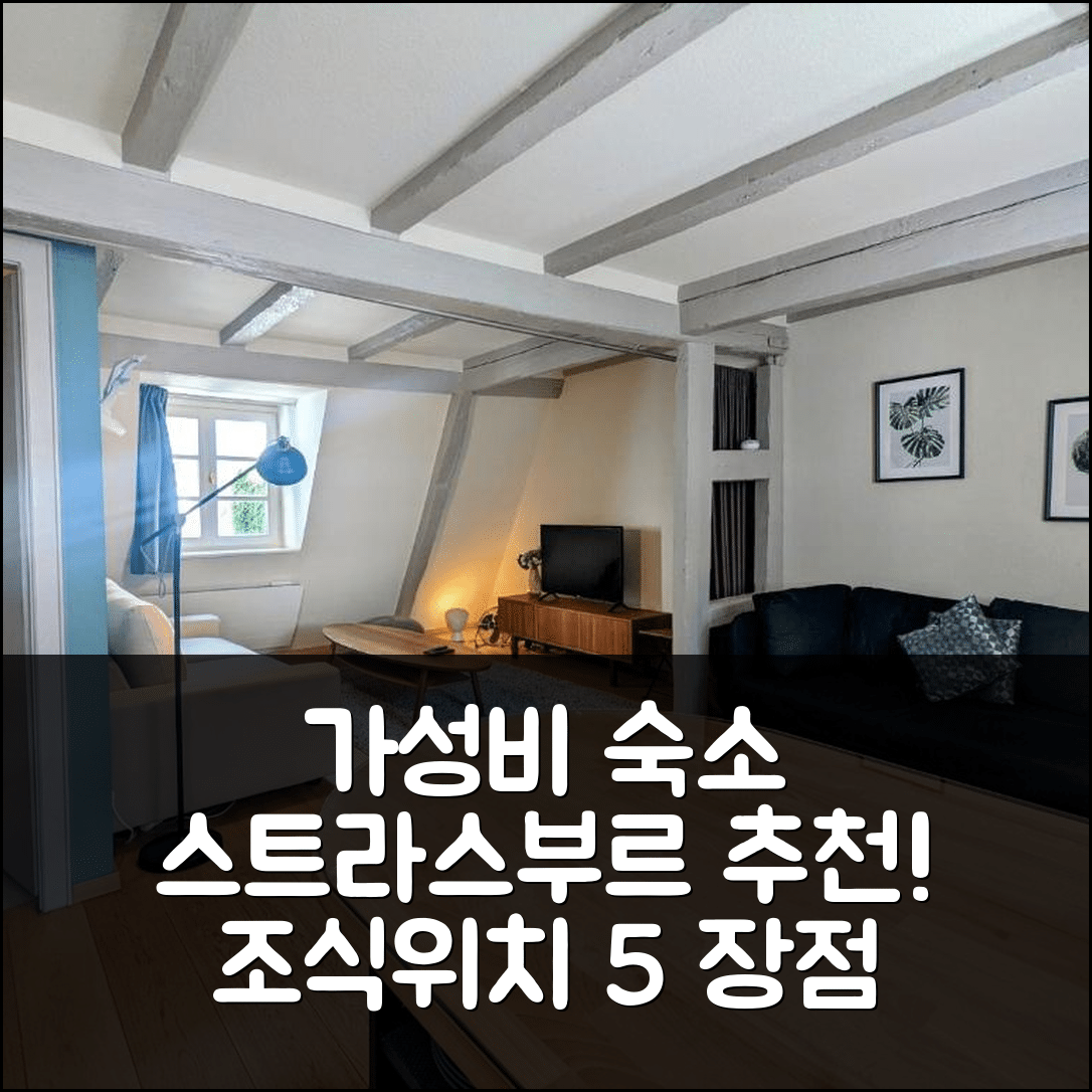 스트라스부르 숙소 여행 호텔 추천 시티코지 스트라스부르 | 가성비 좋은 3가지 조식과 위치 5가지 장점