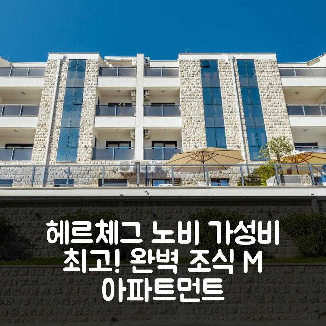 헤르체그 노비 숙소 여행 호텔 추천 독보적 독사 M 아파트먼트 | 가성비 뛰어난 위치와 조식 완벽 조화 5가지 이유