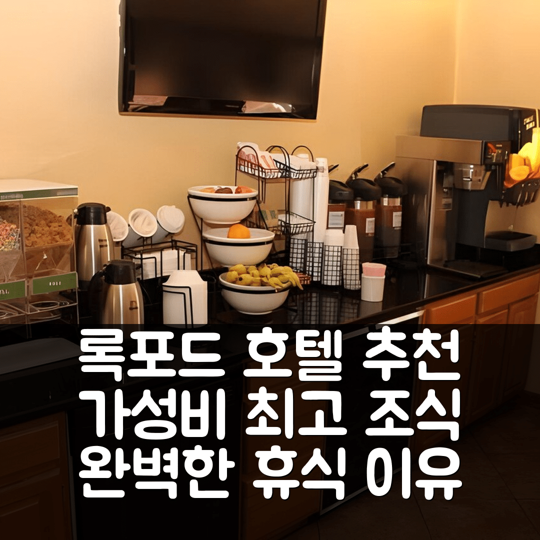 록포드 숙소 여행 호텔 추천 퀄리티 인 | 가성비 최고 조식과 수영장으로 완벽한 휴식 7가지 이유