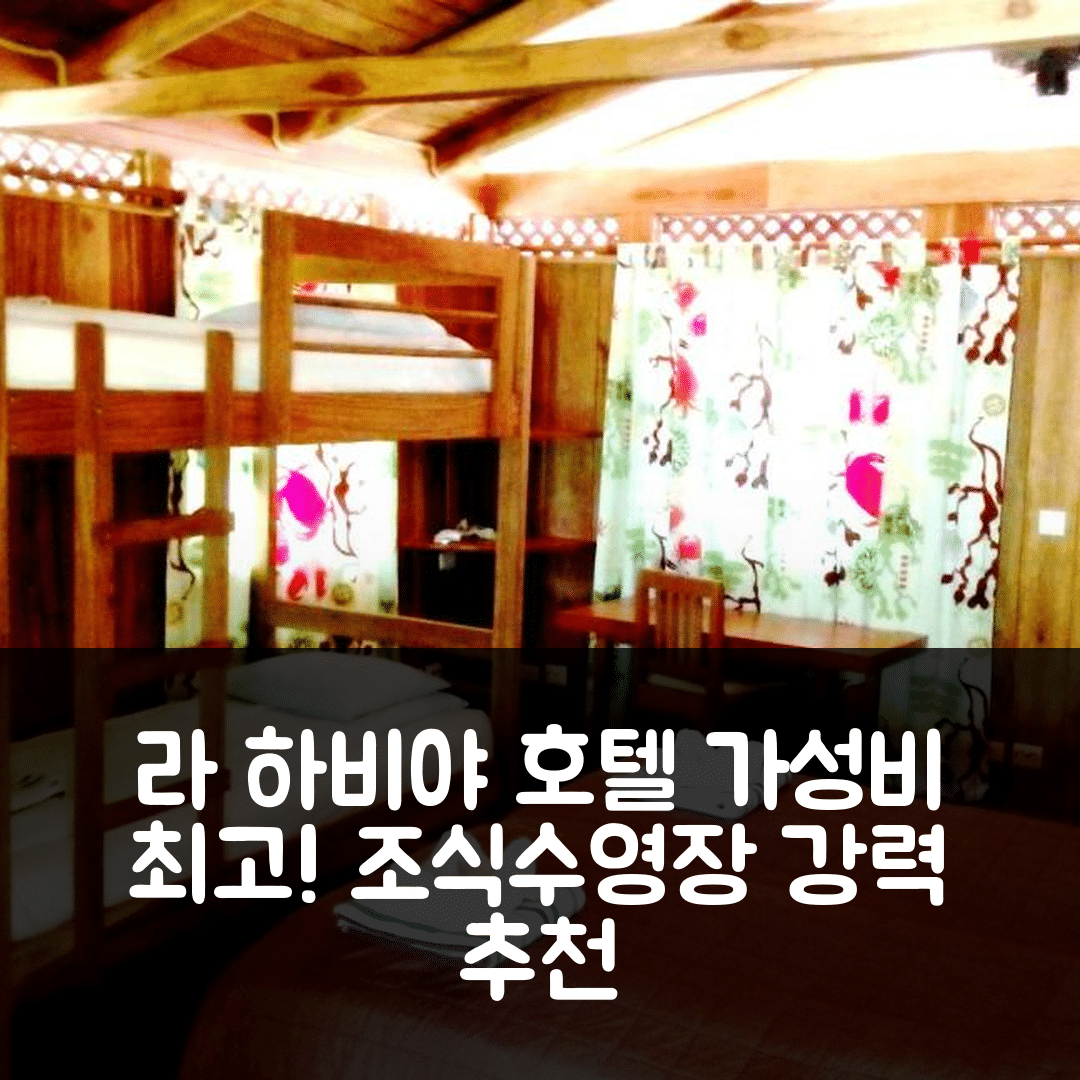 라 하비야 숙소 여행 호텔 추천 토토베 리조트 | 조식과 수영장, 가성비 뛰어난 5가지 이유