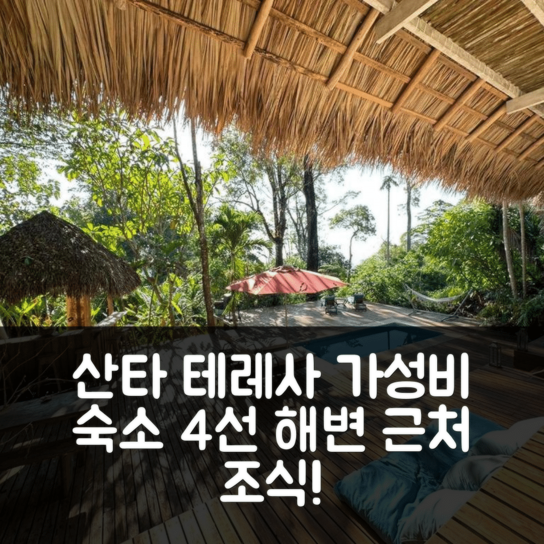산타 테레사 숙소 여행 호텔 추천 라 사나 서프 호텔 | 해변 근처 가성비 4가지 이유와 조식 정보
