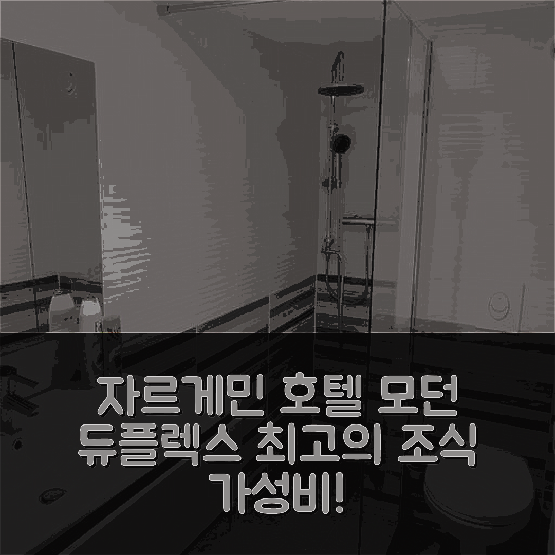 자르게민 숙소 여행 호텔 추천 르 비즈니스 듀플렉스 모던 | 가격 대비 최상의 조식과 가성비 좋은 위치 7가지 팁